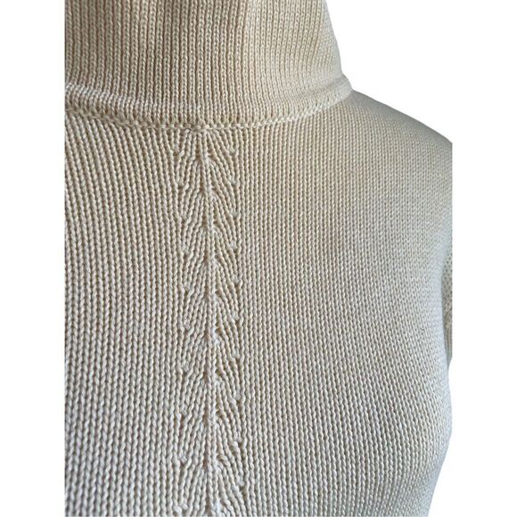 NWT Talbots Mock Neck Long Sleeve Wool Blend Sweater Yellow XL - Picture 5 of 10